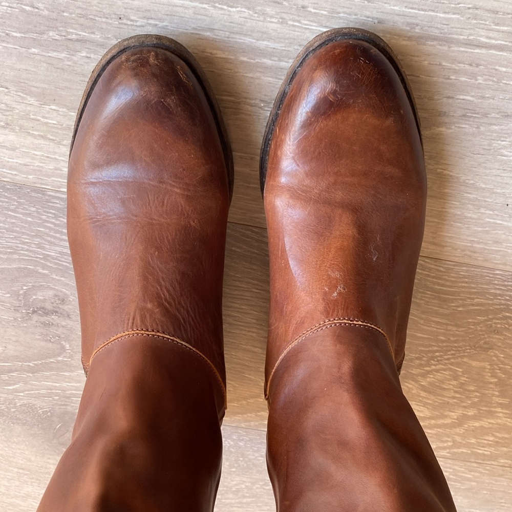 New Day Company Handmade Italian leather brown boots 34 - Picture 13 of 13